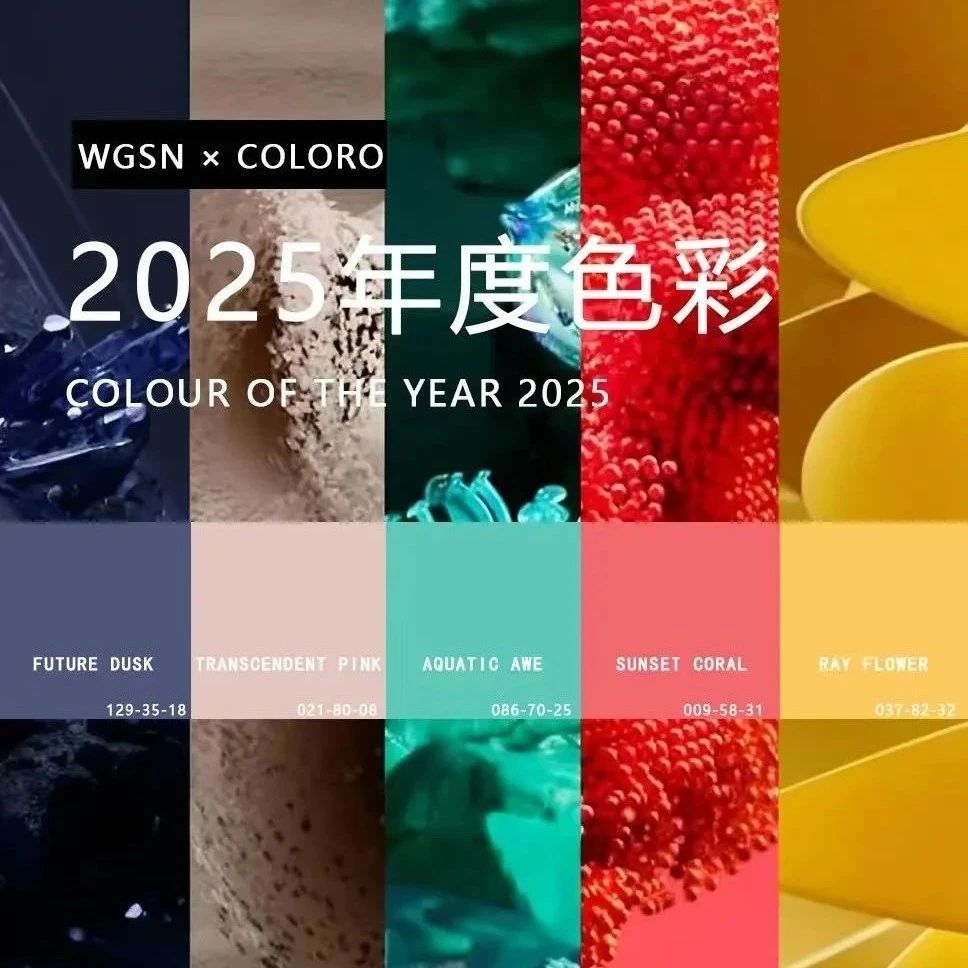 2025年五大關(guān)鍵流行色！