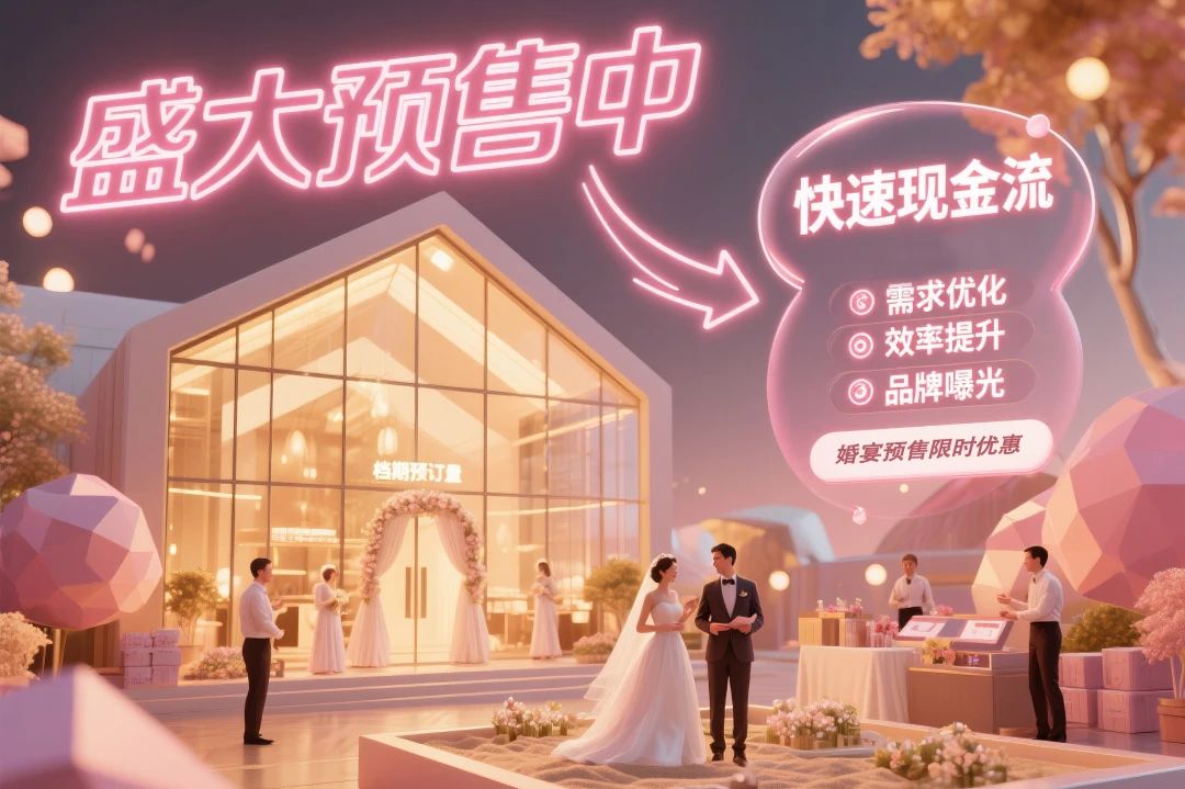 籌建期的婚禮堂，如何預(yù)售200場(chǎng)婚宴？